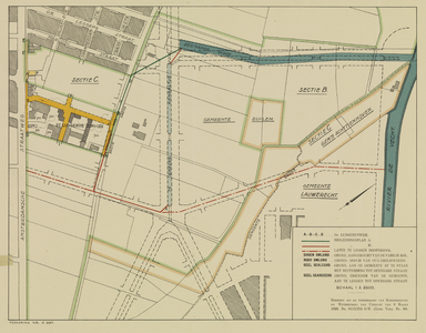214108 Plattegrond van het terrein tussen de Amsterdamsestraatweg en de Vecht te Utrecht en Zuilen; met aanduiding van ...